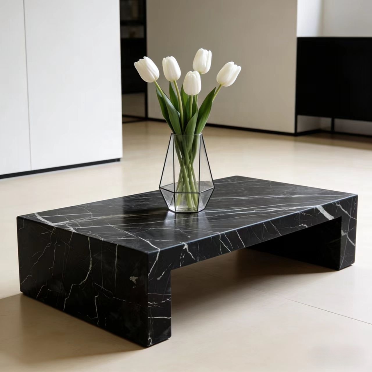 Bedroom Furniture - Meja Kopi Mewah Modern Nordik dengan