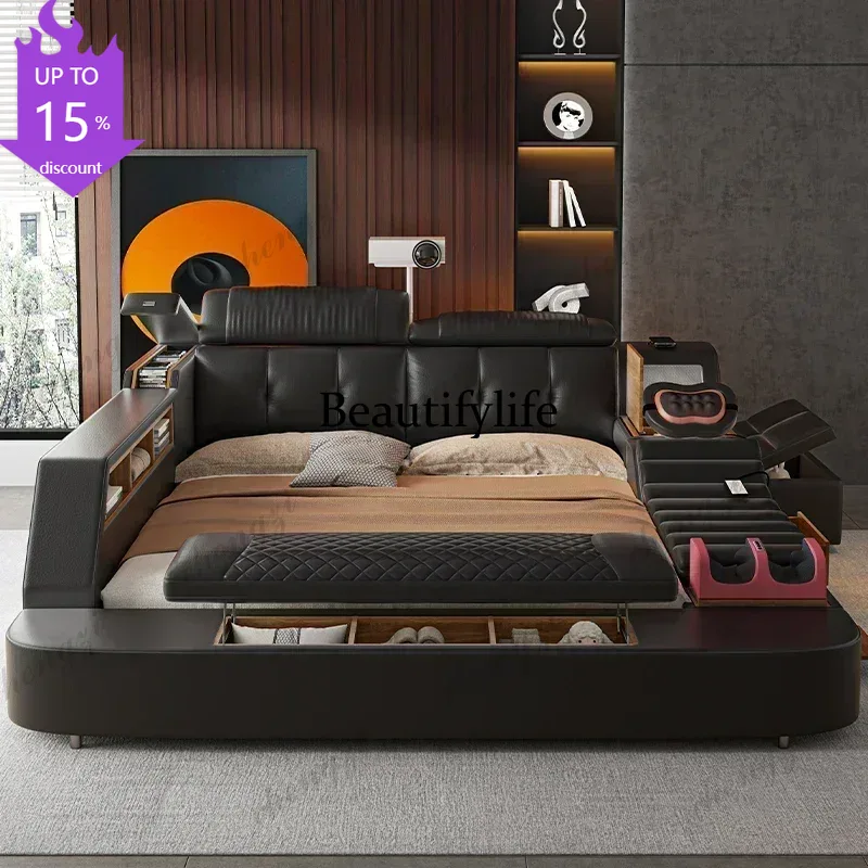 King Size Bed Frame With Storage Drawers - Tempat Tidur Double King Size A182