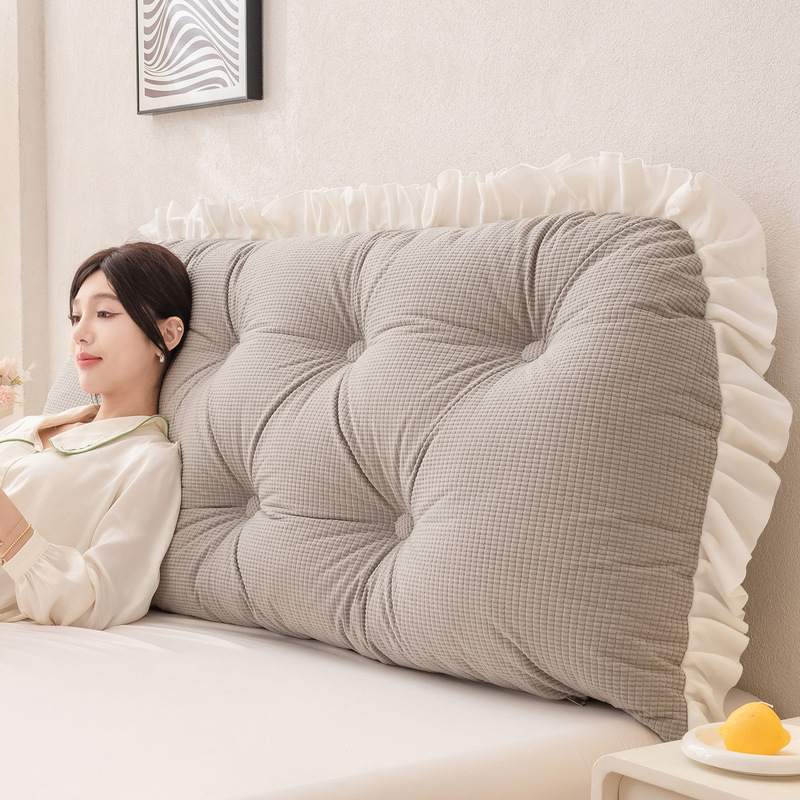 Headboard Cushion Backrest Tatami - Bantal Sandaran Kepala Berumbai, Penyangga Pinggang