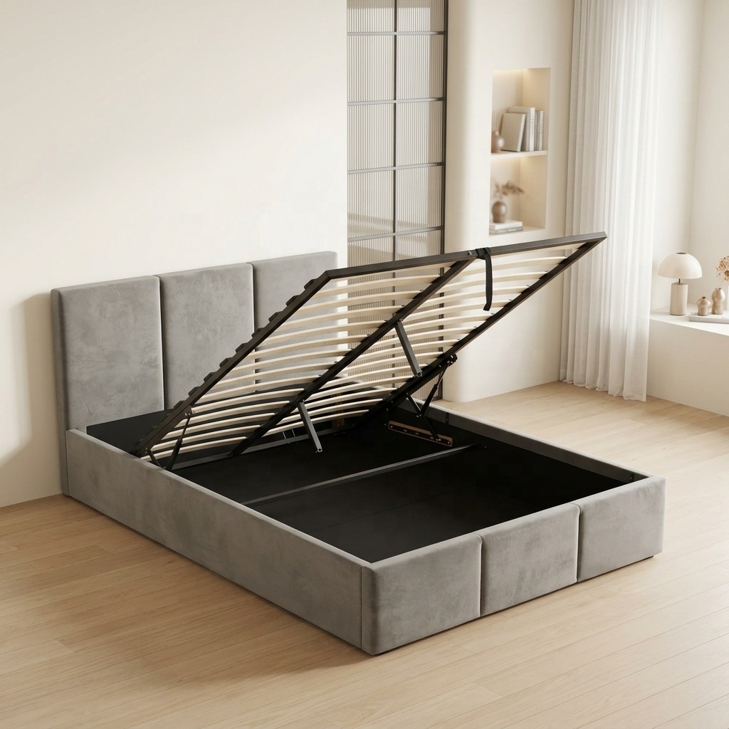 Gas Lift Storage Bed Hydraulic - ^Contoh Gratis Tempat Tidur Modern Berbahan