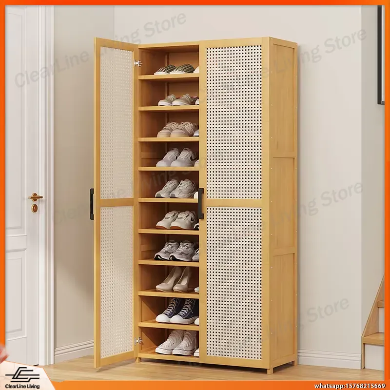 Shoe Rack Cabinet Narrow Entryway - Rak Sepatu Multi-Layer Modern untuk Rumah