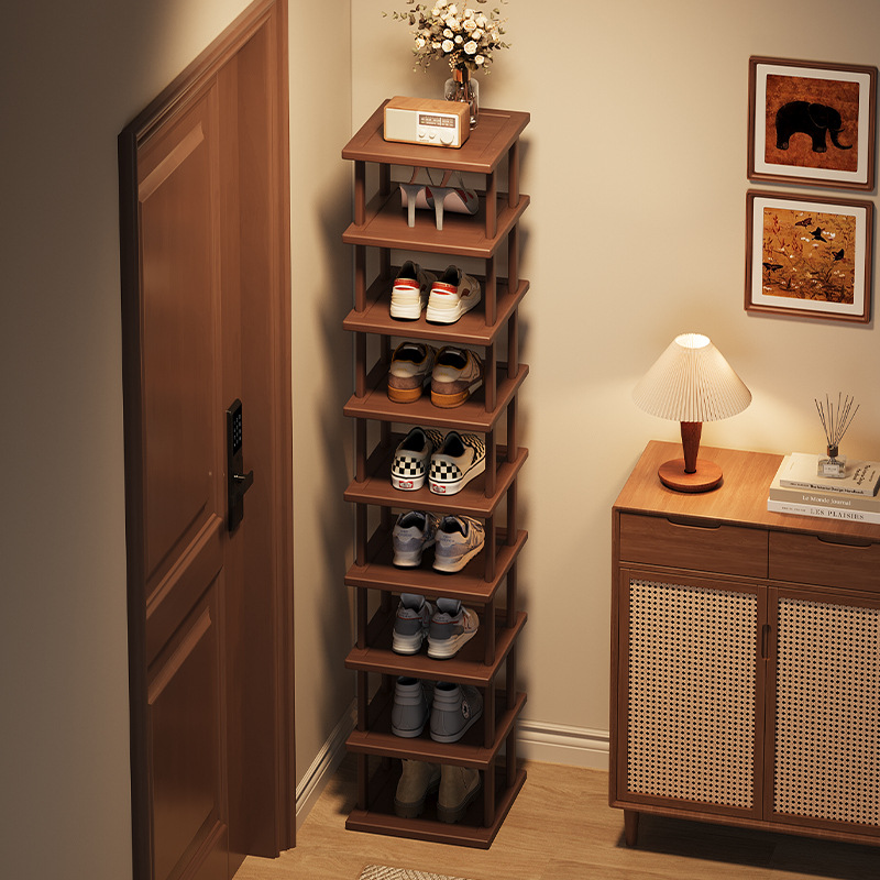 Shoe Rack Cabinet Narrow Entryway - Rak Sepatu Modern untuk Rumah, Ukuran