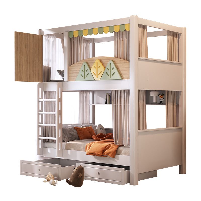 Bunk Bed With Stairs And Slide - Tempat Tidur Tingkat Anak Tema Alam