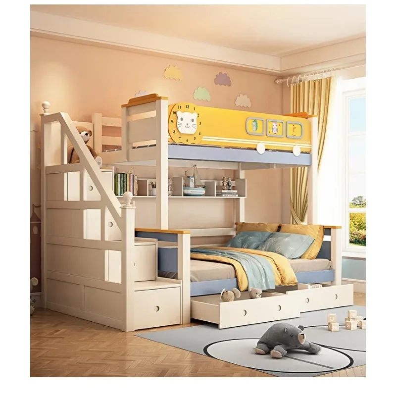 Tempat Tidur Tingkat Anak dari - Bunk Bed With Stairs And Slide ulasan dan harga