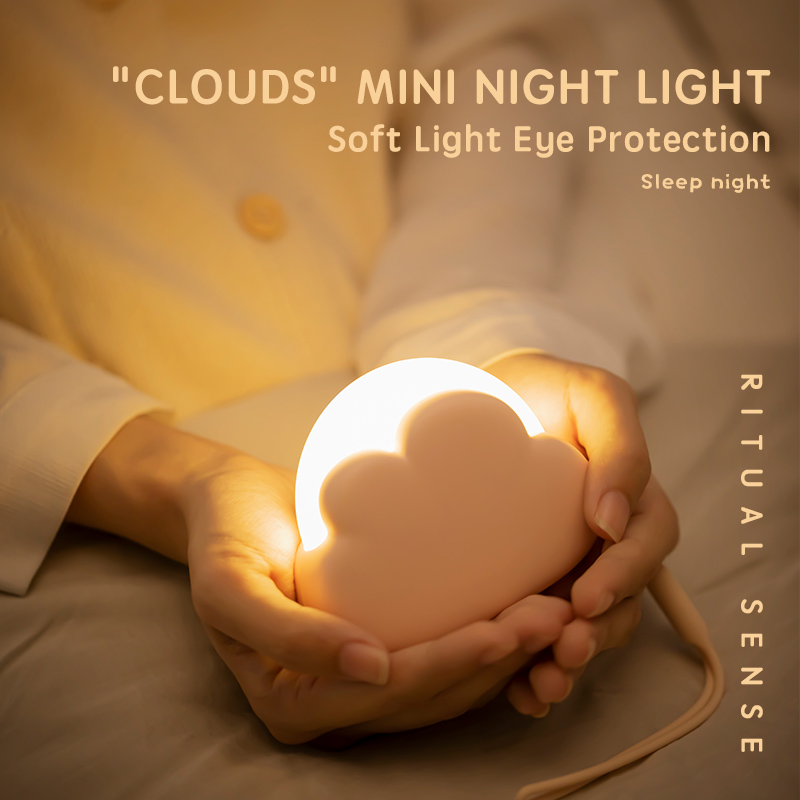 Cloud lampu malam LED anak-ana - Floating Nightstand With Led Light ulasan dan harga