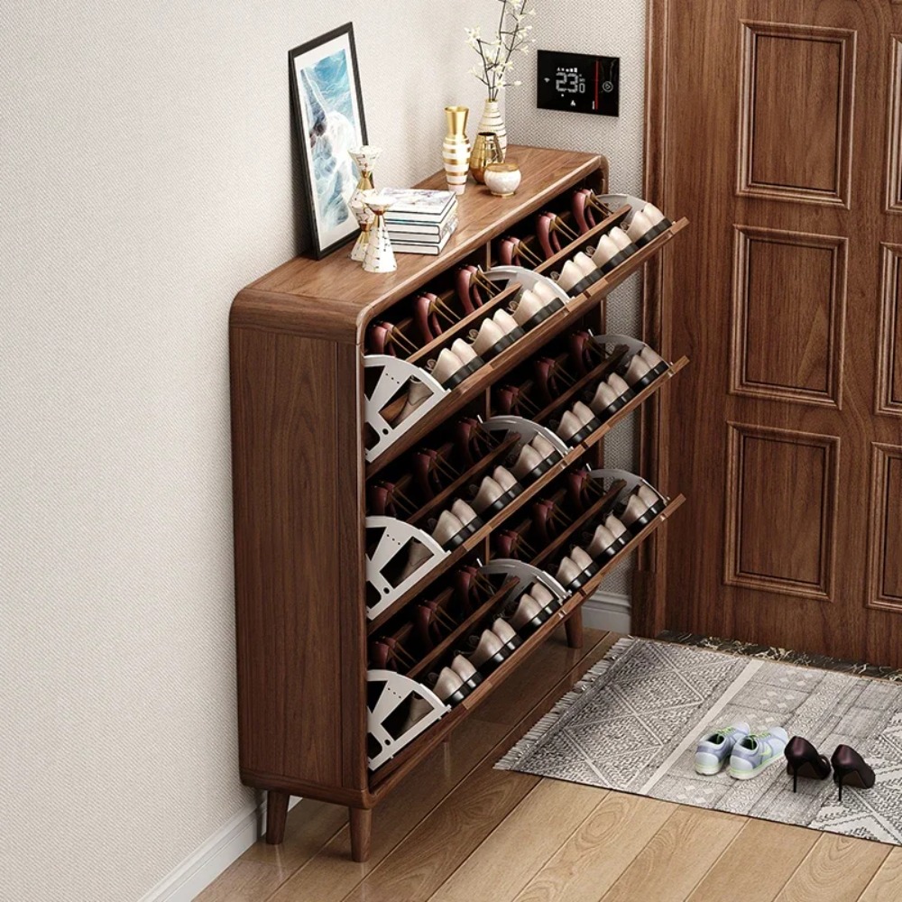 Lemari Sepatu Lipat Tipis Berg - Shoe Rack Cabinet Narrow Entryway ulasan dan harga