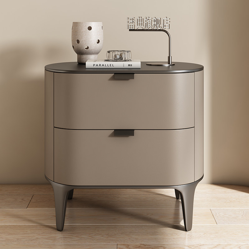 Meja Nakas Mewah Berbahan Kuli - Solid Wood Nightstand 2 Drawers ulasan dan harga