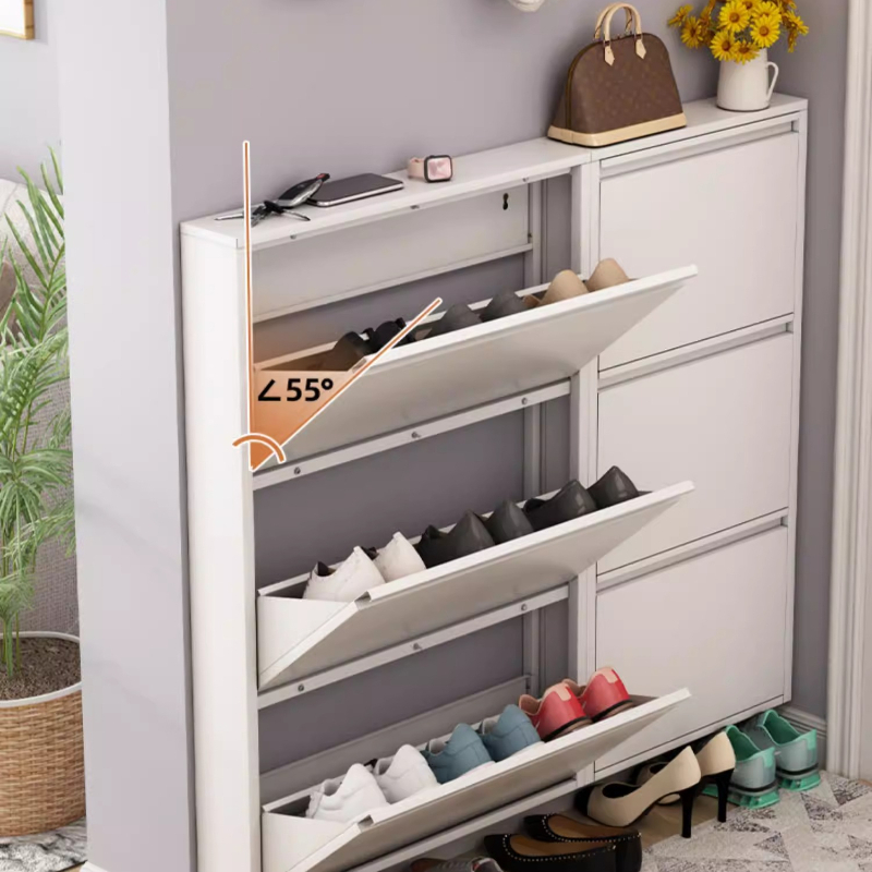 Lemari Sepatu Modern Tipis, Ra - Shoe Rack Cabinet Narrow Entryway ulasan dan harga