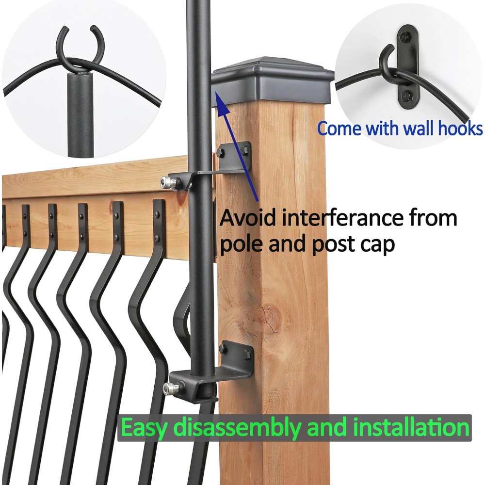 2 tiang lampu string - tiang l - Outdoor Furniture ulasan dan harga
