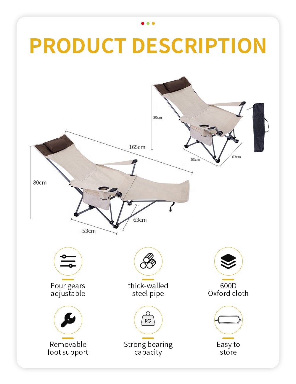 Kursi Lipat Portabel, Ringan,  - Outdoor Furniture ulasan dan harga