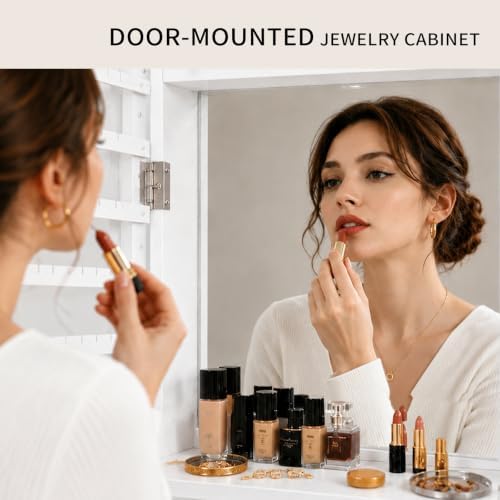Lemari Perhiasan yang Dapat Di - Full Length Mirror Jewelry Armoire ulasan dan harga