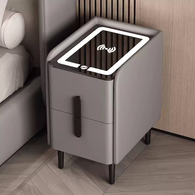 Meja Samping Tempat Tidur Pint - Solid Wood Nightstand 2 Drawers ulasan dan harga