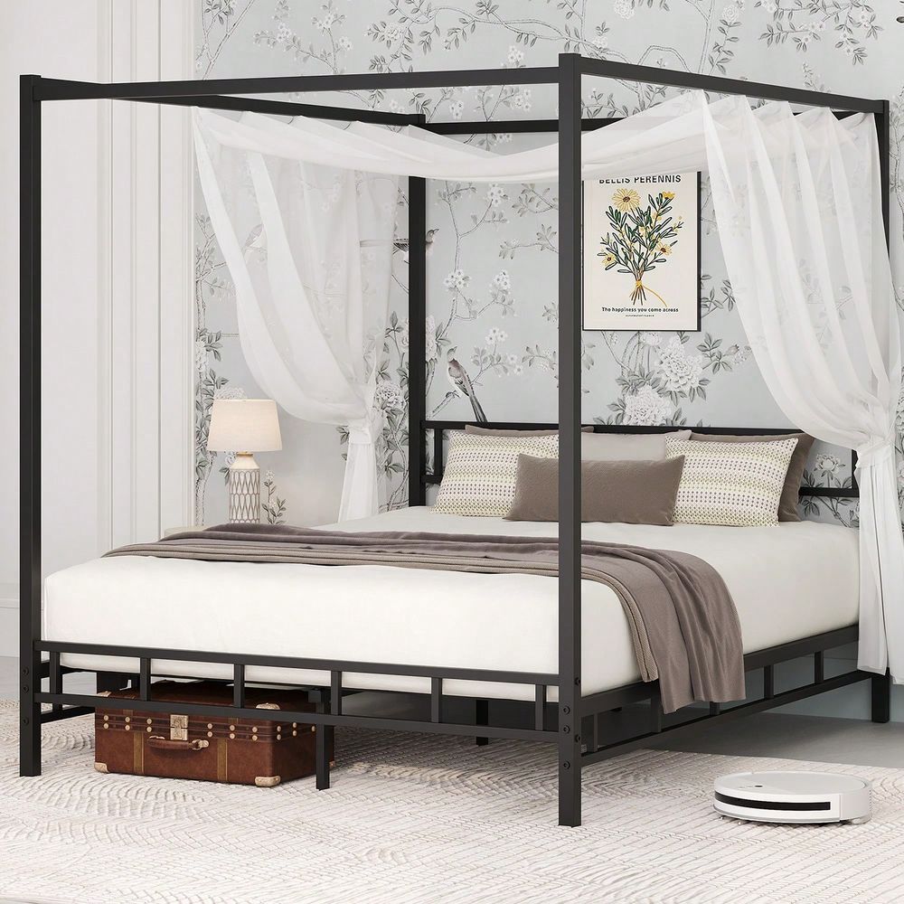 Rangka Tempat Tidur Kanopi Log - Canopy Bed Frame Metal Queen ulasan dan harga
