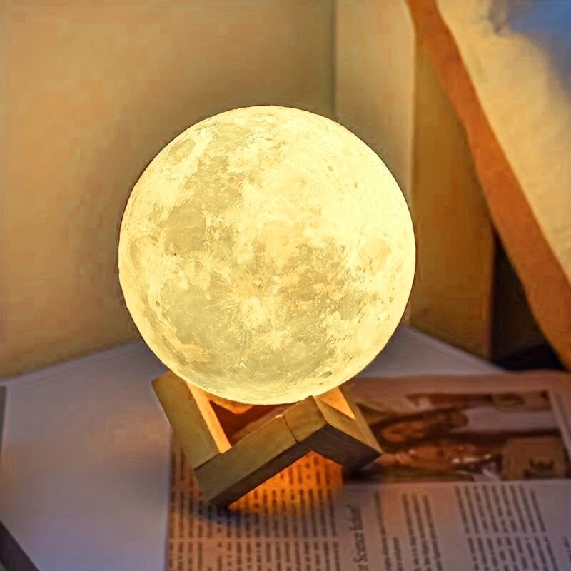 Lampu galaksi bulan LED 1, lam - Floating Nightstand With Led Light ulasan dan harga