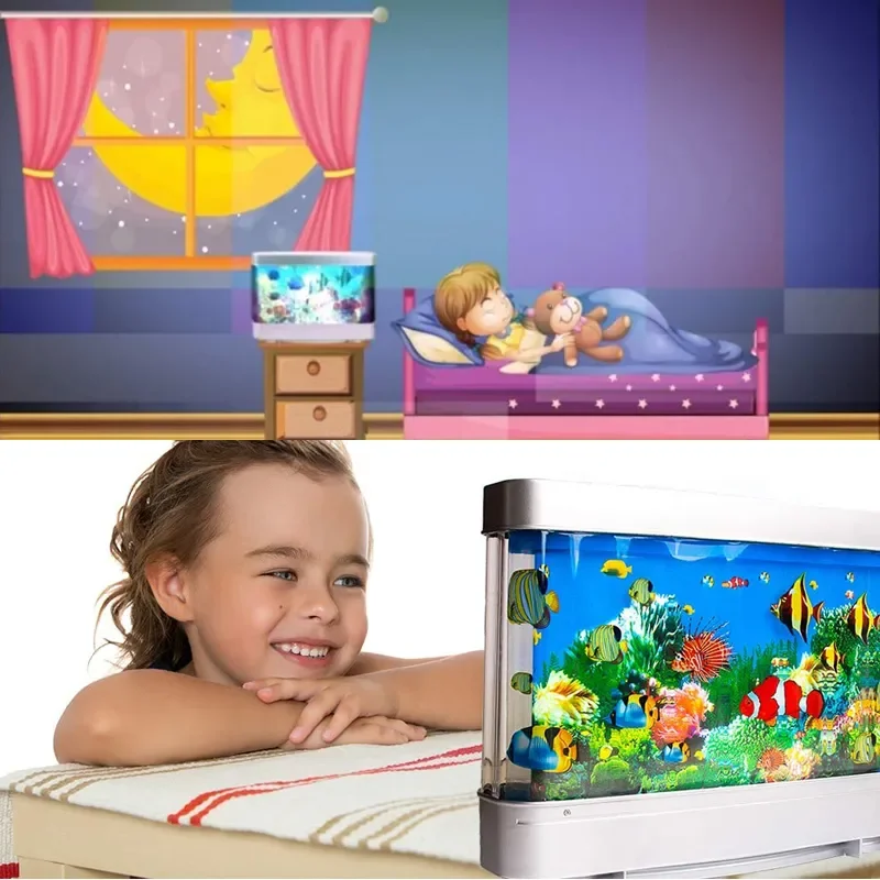 Lampu tangki ikan tropis dekor - Floating Nightstand With Led Light ulasan dan harga