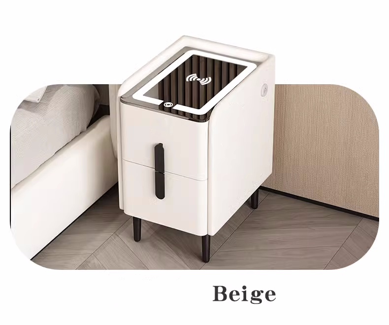 Meja Samping Tempat Tidur Gaya - Solid Wood Nightstand 2 Drawers ulasan dan harga