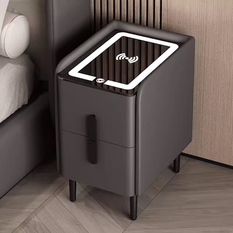 Meja Samping Tempat Tidur Gaya - Solid Wood Nightstand 2 Drawers ulasan dan harga