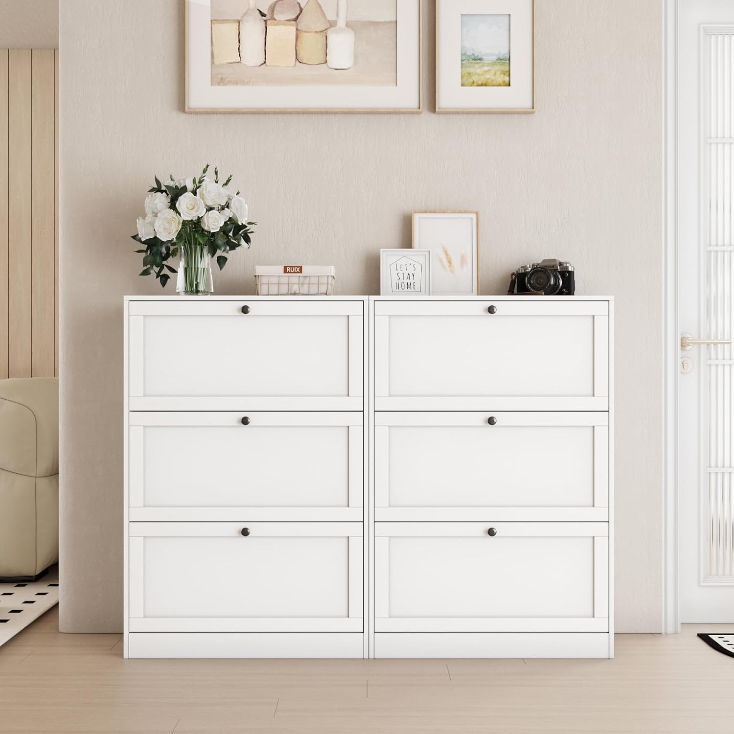 Lemari Penyimpanan Sepatu, Org - Shoe Rack Cabinet Narrow Entryway ulasan dan harga
