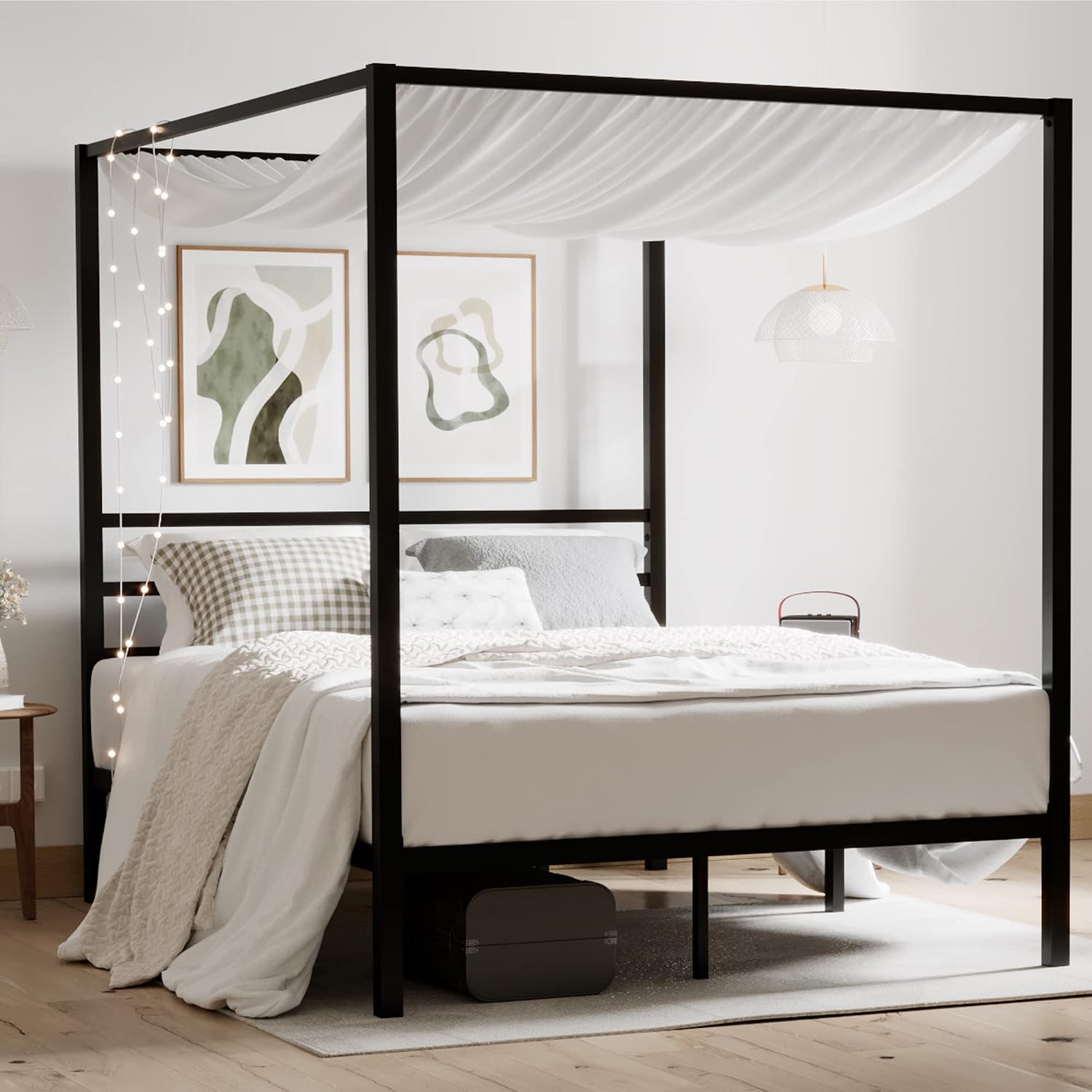 Rangka Tempat Tidur Kanopi Log - Canopy Bed Frame Metal Queen ulasan dan harga