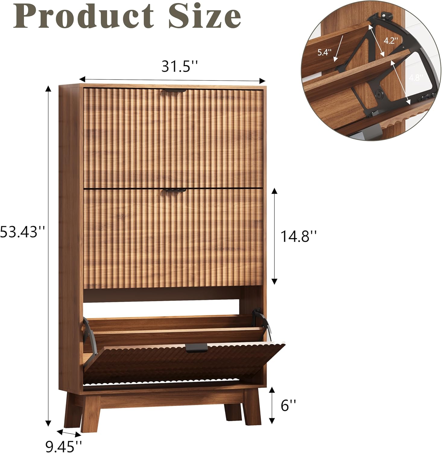Lemari Sepatu Pintu Masuk deng - Shoe Rack Cabinet Narrow Entryway ulasan dan harga
