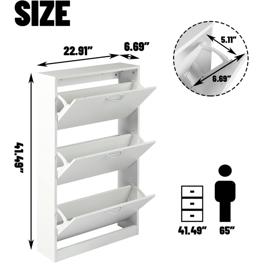 Lemari Sepatu Sempit untuk Pin - Shoe Rack Cabinet Narrow Entryway ulasan dan harga