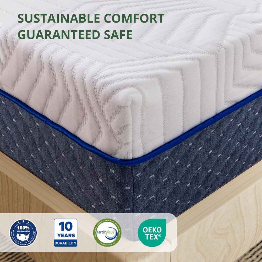 Kasur Busa Memori Gel Ukuran Q - Memory Foam Mattress In A Box Queen ulasan dan harga